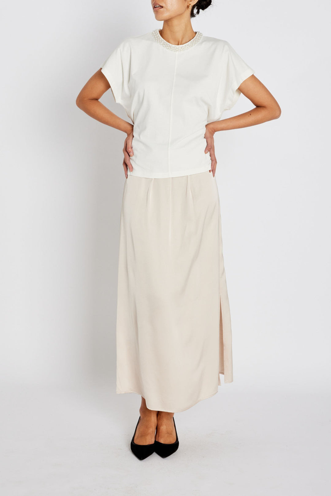 Bruuns Bazaar Women WeckiaBBSurina nederdel Nederdele Beige