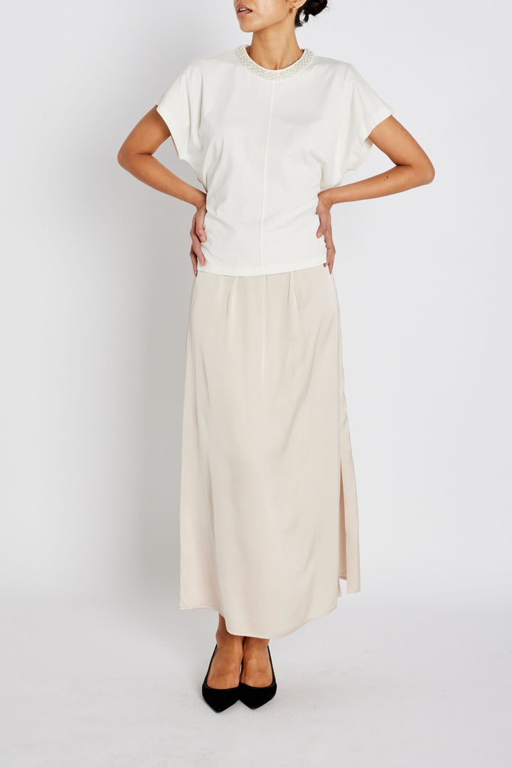 Bruuns Bazaar Women WeckiaBBSurina nederdel Nederdele Beige