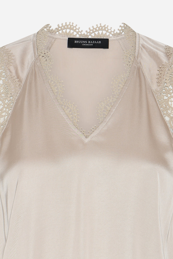 Bruuns Bazaar Women WeckiaBBSynje bluse Bluser Beige