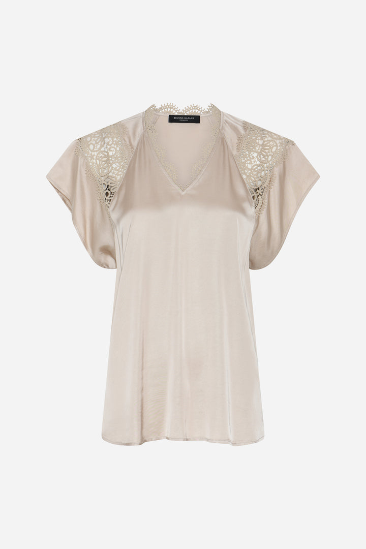 Bruuns Bazaar Women WeckiaBBSynje bluse Bluser Beige