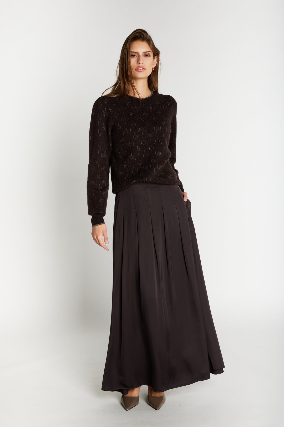 Bruuns Bazaar Women WeckiaBBTyras nederdel Nederdele Dark Brown