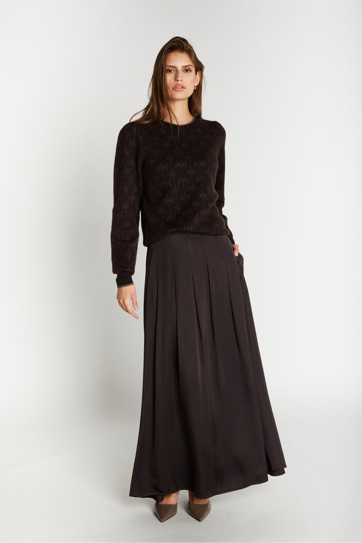 Bruuns Bazaar Women WeckiaBBTyras nederdel Nederdele Dark Brown