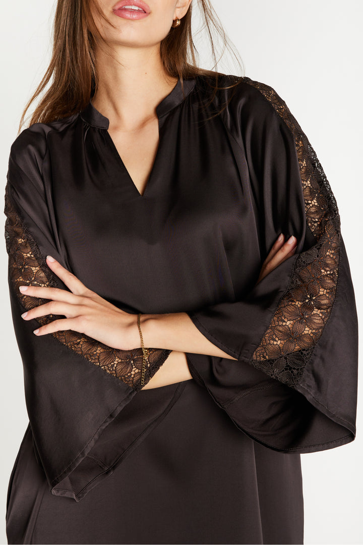 Bruuns Bazaar Women WeckiaBBWichi kjole Kjoler Dark Brown