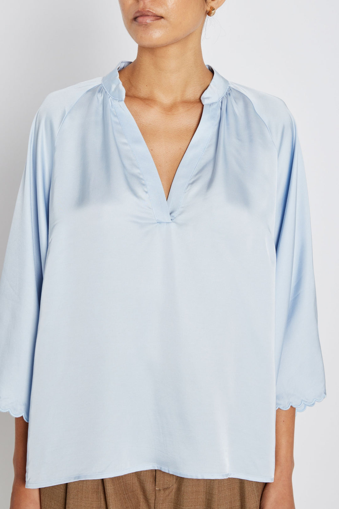 Bruuns Bazaar Women WeckiaBBWinny bluse Bluser Light blue