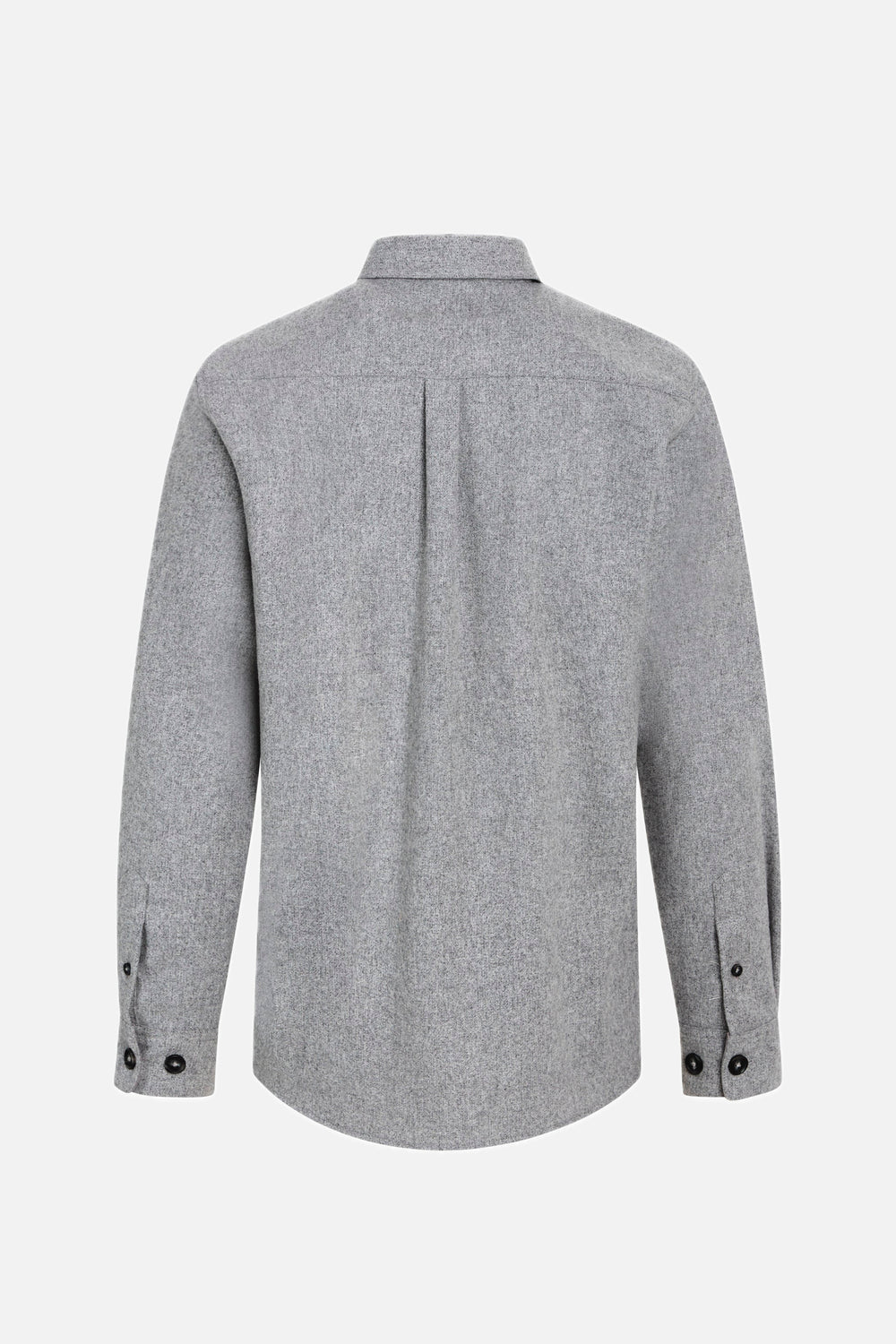 Bruuns Bazaar Men WoolBBReve shirt Skjorter Grey Melange